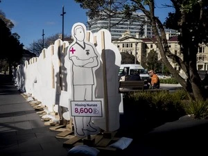 Protest against underfunding of healthcare specialists, Parliament, Pipitea, Wellington