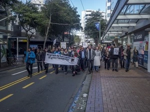 May Day Protest, Te Aro, Wellington