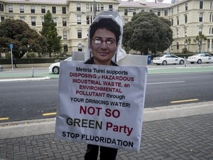 Protest Demonstration Against the Fluoride Bill, Parliament, Pipitea, Wellington