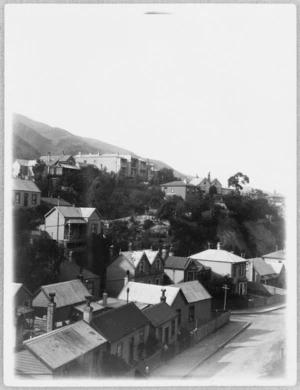 View of part of Thorndon, Wellington