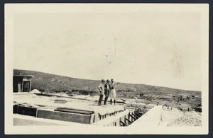 Sir James Allen and Lt Col Cyril Hughes at Lone Pine, Gallipoli