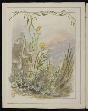 Harris, Emily Cumming 1837?-1925 :Gnaphalium bellidioides; Everlastings. Lycopodium billardieri. L[ycopodium] Scariosum. [189-?].