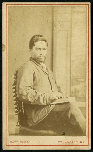 Batt, William James fl 1868-1875 : Portrait of Tutaki Pukehi