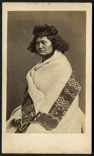 Batt & Richards fl 1870s :Portrait of a Chief's wife at the Hutt, Wellington