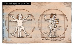 Vitruvian Man In Lockdown