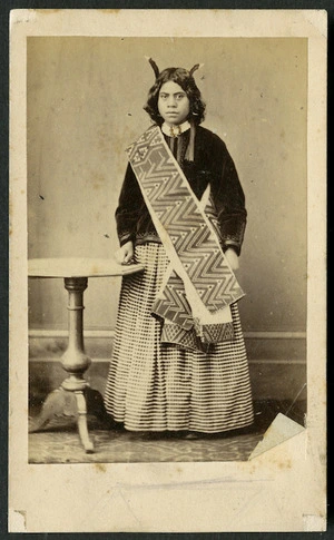 Batt & Richards fl 1870s :Portrait of the daughter of Mete Kingi