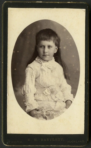 Bartlett, Robert Henry, 1842-1911: Portrait of unidentified girl