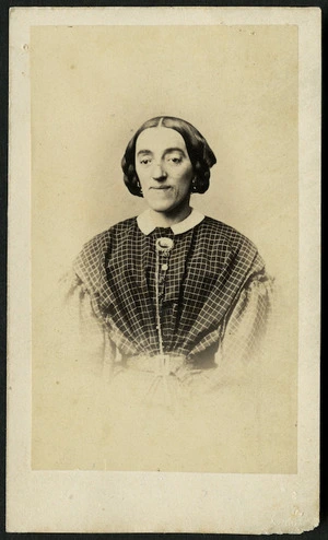 Baumhauer, M, active 1870s: Portrait of unidentified woman