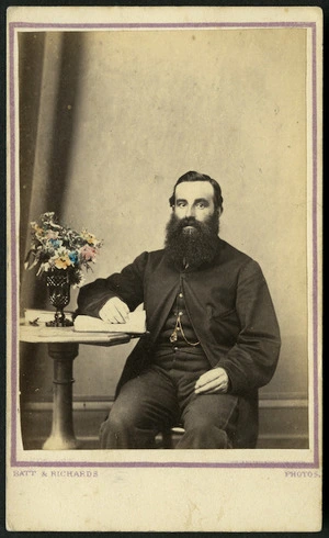 Portrait of Mr George Cheese - Photograph taken by Batt & Richards fl 1870s