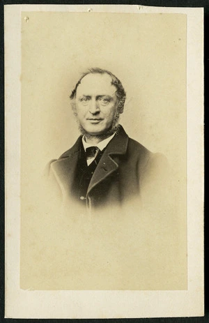 Baumhauer, M, active 1870s: Portrait of unidentified man