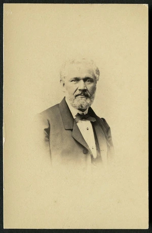 Baumhauer, M, active 1870s: Portrait of unidentified man