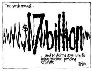 Winter, Mark 1958- :The earth moved ... and so did the government's infrastructure spending estimate. 5 July 2011