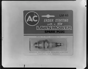 AC spark plug for a lawn mower