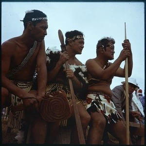 Kapa haka members at Waitangi