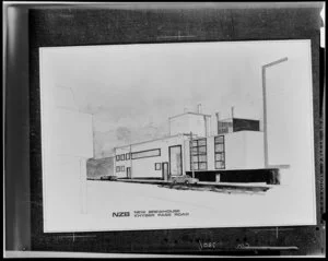 Architechtural drawing of NZB Brewhouse on khyber pass road