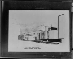 Architechtural drawing of NZB Brewhouse on khyber pass road