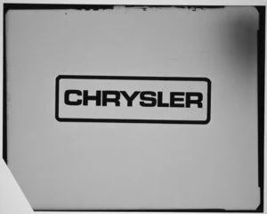 `Chrysler' number plate logo
