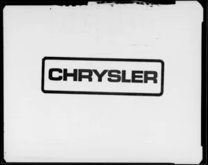 `Chrysler' number plate logo