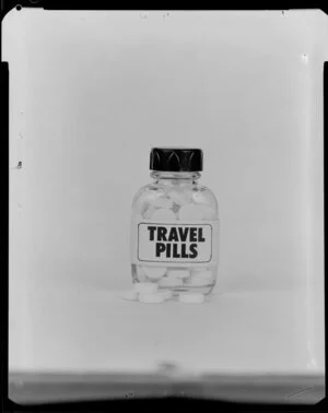 Bottle of travel pills