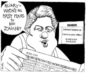 Brockie, Robert Ellison 1932-:Hillary - when's the first plane to Noo Zealand? National Business Review, 19 January 2001.