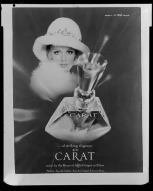 Poster advertisement for 4711 carat perfume