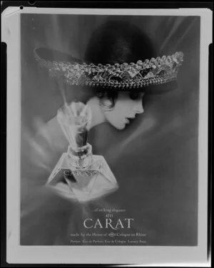 Poster advertisement for 4711 carat perfume