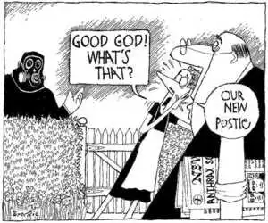 Brockie, Robert Ellison 1932-: 'Good God! What's that?' 'Our new postie.' National Business Review 19 October 2001.