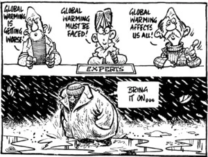 Crimp, Daryl, 1958- :Global warming is getting worse!...Otago Daily Times, 27 August 2004.