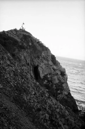 Possibly a former Maori burial cave, Kapiti Island