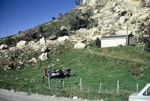 Rockfall at Whitecliffs