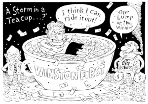 'A storm in a teacup...? "I think I can ride it out!" "One lump or two, Winnie?" 1 August, 2008
