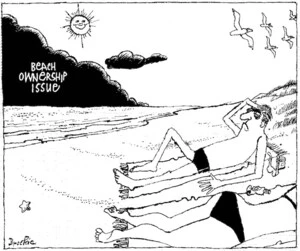 Brockie, Robert Ellison, 1932- :Beach ownership issue. National Business Review, 29 August, 2003.