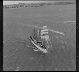 Sailing ship Esmeralda, Auckland harbour