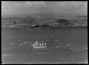 Sailing ship Esmeralda, Auckland Harbour