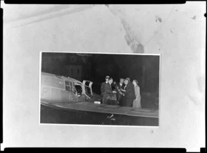 Arrival at Mangere Aerodrome of Mr Walter M [Pat?] O'Hara in his monoplane, Zealandia, after his solo Trans-Tasman flight