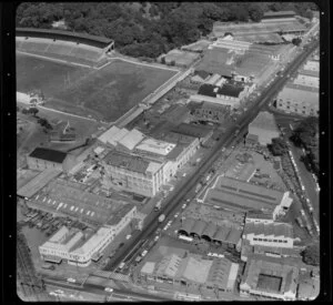 Factories, business premises, including Hollywood Shoes, Stanley Street, Auckland
