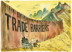 'Trade barriers'. 8 April, 2008