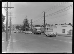 Road traffic, Great South Road, Greenlane, Auckland