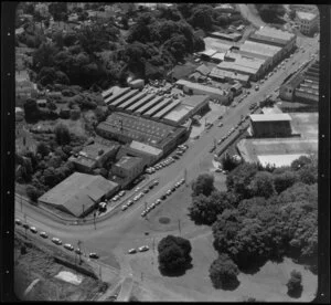 Factories, including Super Venetians Ltd and Ridge Tyre Remoulding, Beach Road, Auckland