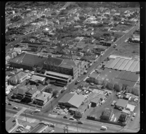 Factories and business premises, including Terrace Motors Ltd, Auckland