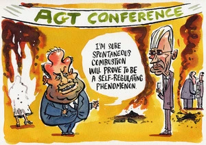 ACT Conference. "I'm sure spontaneous combustion will prove to be a self-regulating phenomenon." 6 October, 2004