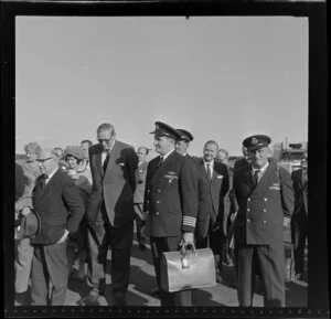 Welcome for the British Overseas Airways Corporation Comet 4 passenger jet