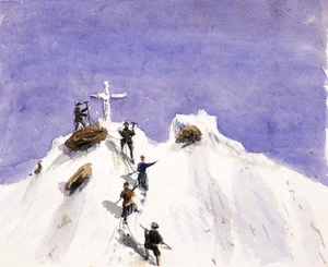 Green, William Spotswood, 1847-1919 :Summit of Dent du Midi [Switzerland, 1879]
