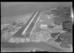 Mangere Aerodrome, under construction, Auckland