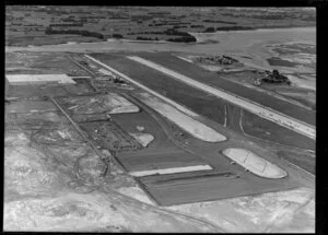 Mangere Aerodrome under construction, Manukau, Auckland