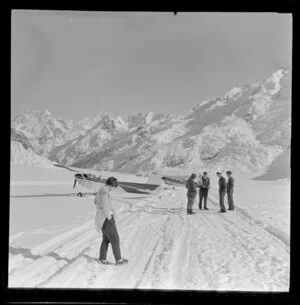 Mt Cook Air Services, Cessna aircraft on Tasman Glacier