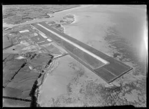 Mangere Aerodrome under construction, Manukau, Auckland
