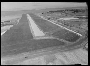 Mangere Aerodrome under construction, Manukau, Auckland