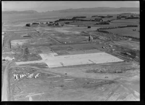 Mangere Aerodrome under construction, Manukau, Auckland
