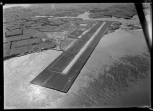 Mangere Aerodrome, under construction, Auckland